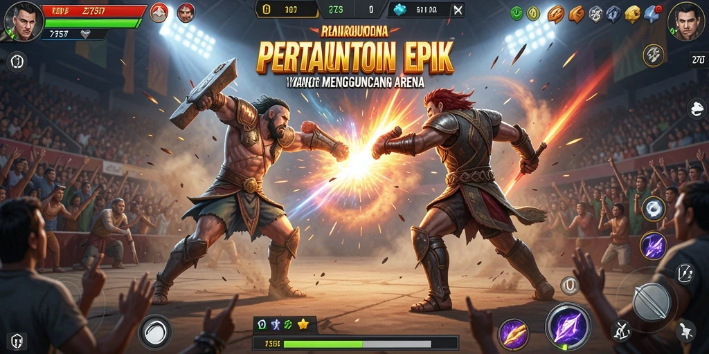 Gambaran mendebarkan dari pertarungan epik dalam 2757.