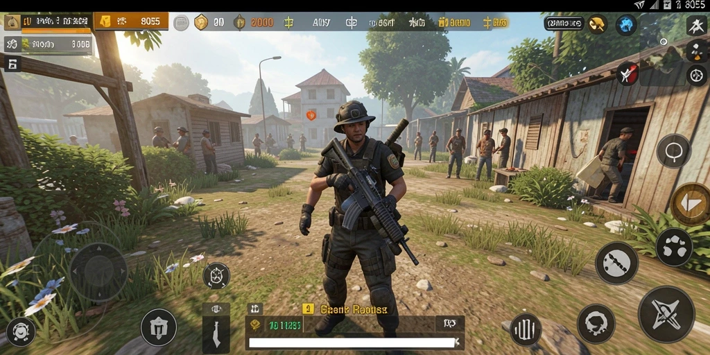 Tampilan gameplay menarik dari 8055 yang mengasyikkan.