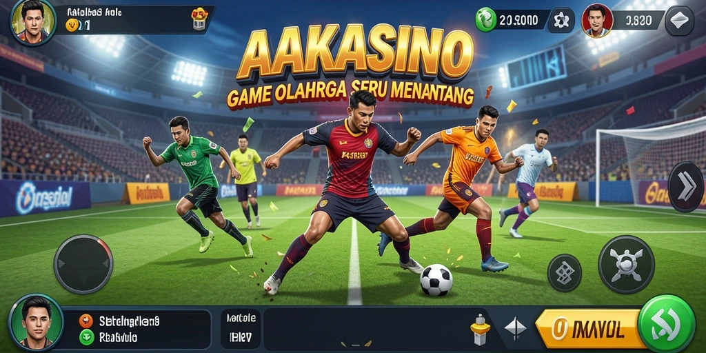 Tampilan menarik dari gameplay <strong>AAKASINO</strong> yang menggambarkan berbagai cabang olahraga.