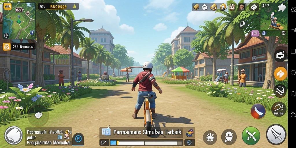 Tampilan gameplay menakjubkan dari API33 dengan interaksi yang menarik.