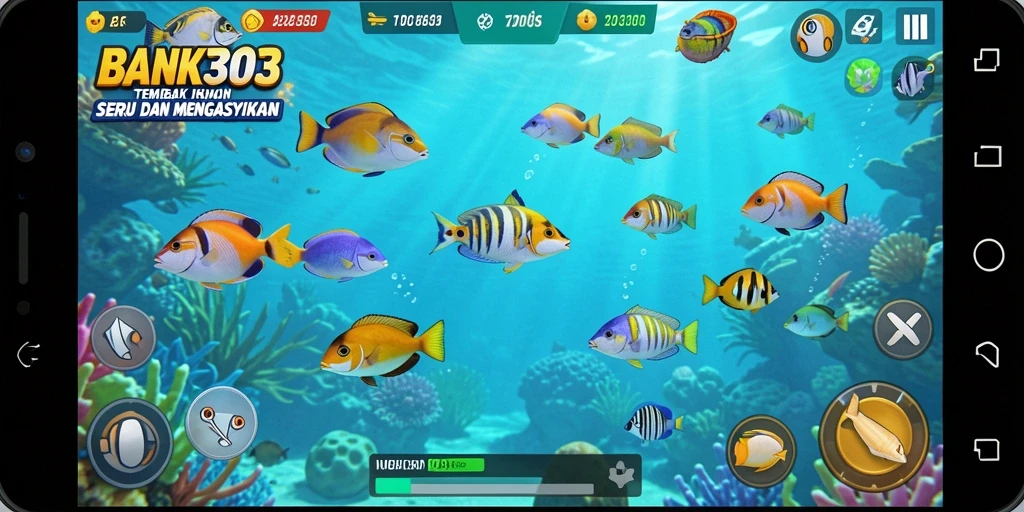 Gameplay seru tembak ikan di BANK303 dengan efek visual menarik.