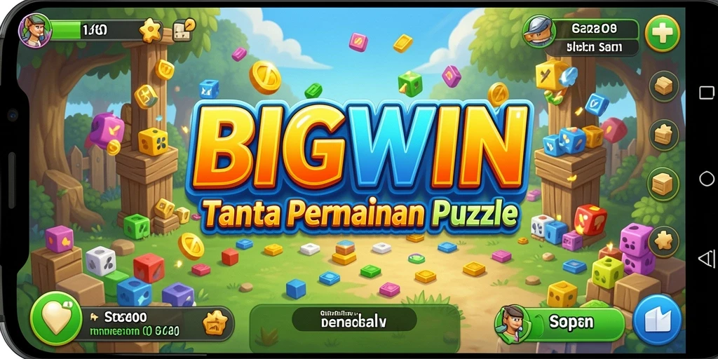 Screenshot gameplay BIGWIN menampilkan tantangan puzzle yang menarik.