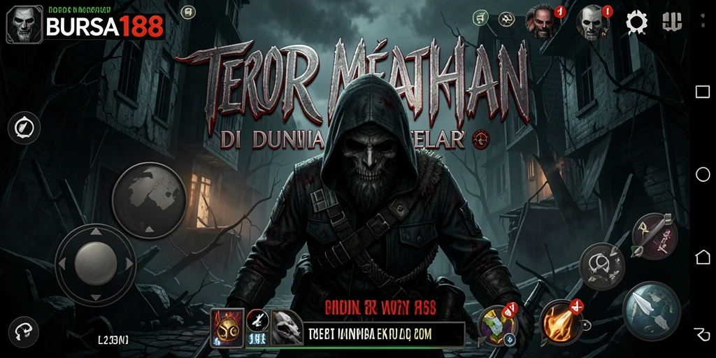 Tangkapan layar menampilkan suasana menyeramkan dan gameplay BURSA188.