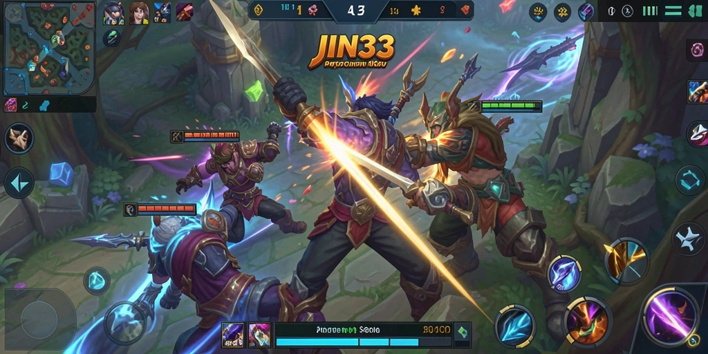Tampilan gameplay JIN33 yang menakjubkan dan mendebarkan.