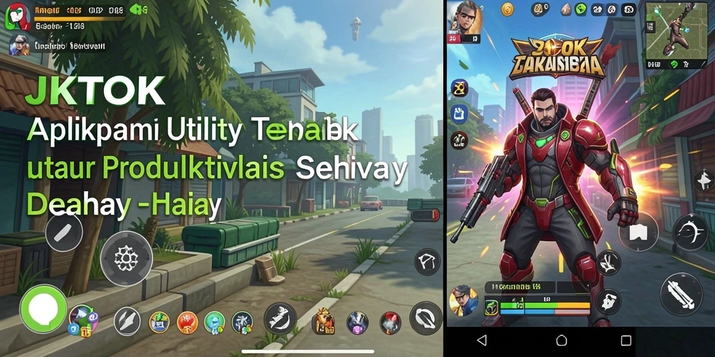 Tampilan antarmuka aplikasi JKTOK yang sederhana dan efisien.