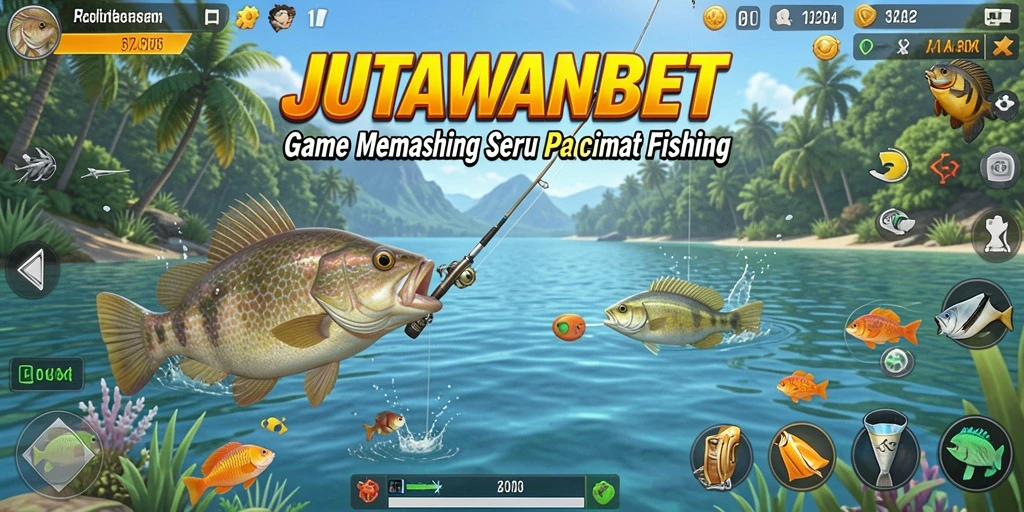 Tampilan grafik memukau saat memancing di JUTAWANBET.