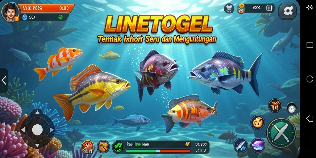 Tampilan seru dari gameplay Tembak Ikan di LINETOGEL.