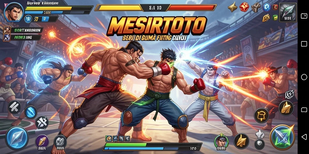 Tampilan pertarungan mendebarkan di MESIRTOTO dengan karakter yang kuat.