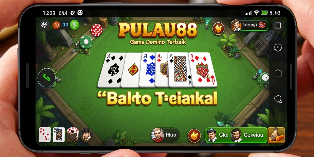 Tampilan apik dari gameplay Domino PULAU88 yang menarik.