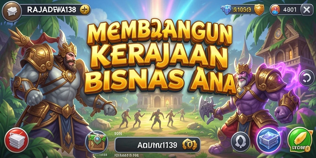Gameplay seru dalam membangun kerajaan bisnis Anda.
