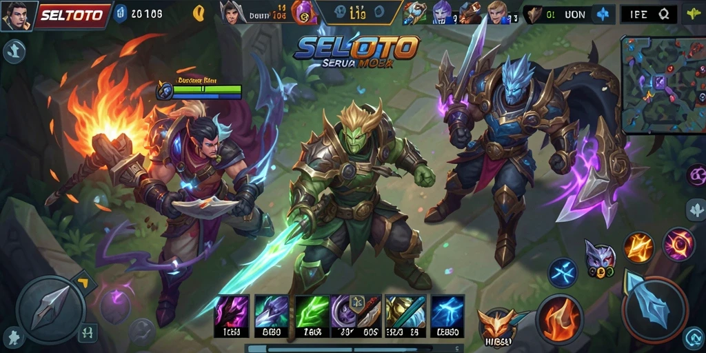 Tangkapan layar dari gameplay seru dalam SELTOTO MOBA.