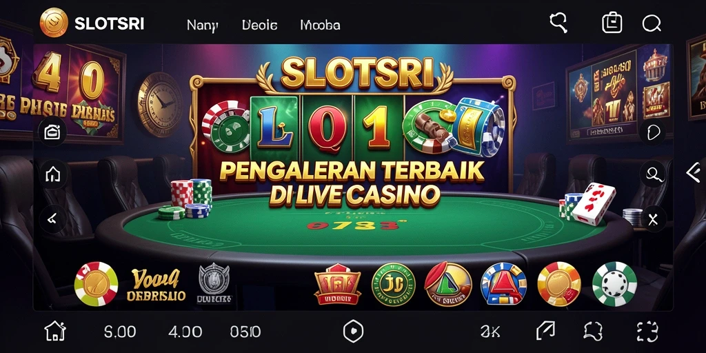 Tampilan menarik permainan Live Casino di SLOTSRI.